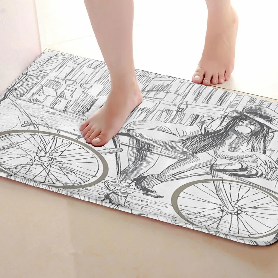 Девушка Стиль Ванная комната Коврики, забавные Нескользящие Для ванной Коврики, Занавески для душа Интимные аксессуары, Коврики Чинг вашей душе Шторы