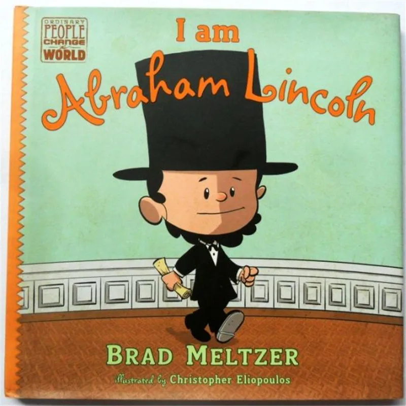 I am Abraham Lincoln Learning & Education For kids baby English Picture Book for Children Free shipping олафур арналдс olafur arnalds for now i am winter