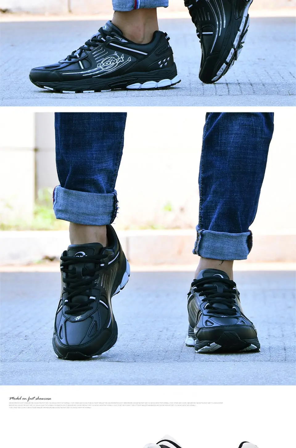 BONA/Мужская Новая модная спортивная обувь для мужчин Уличная амортизация кроссовки спилок кожа дышащие кроссовки прогулочная обувь