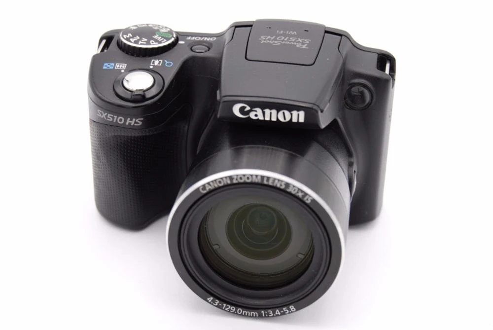 used canon digital camera power shot sx510 hs 12 1mp wifi is 30x optical zoom 8gb memory card suite fully tested