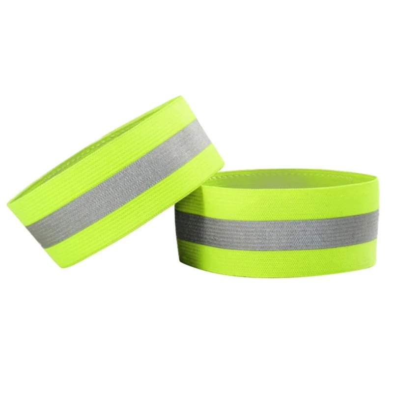 

Hot! 1 Pair Set Autumn Outdoor Running Night Sports Cycling Reflective Wrist Ankle Straps Emergence Safety Warning Bands