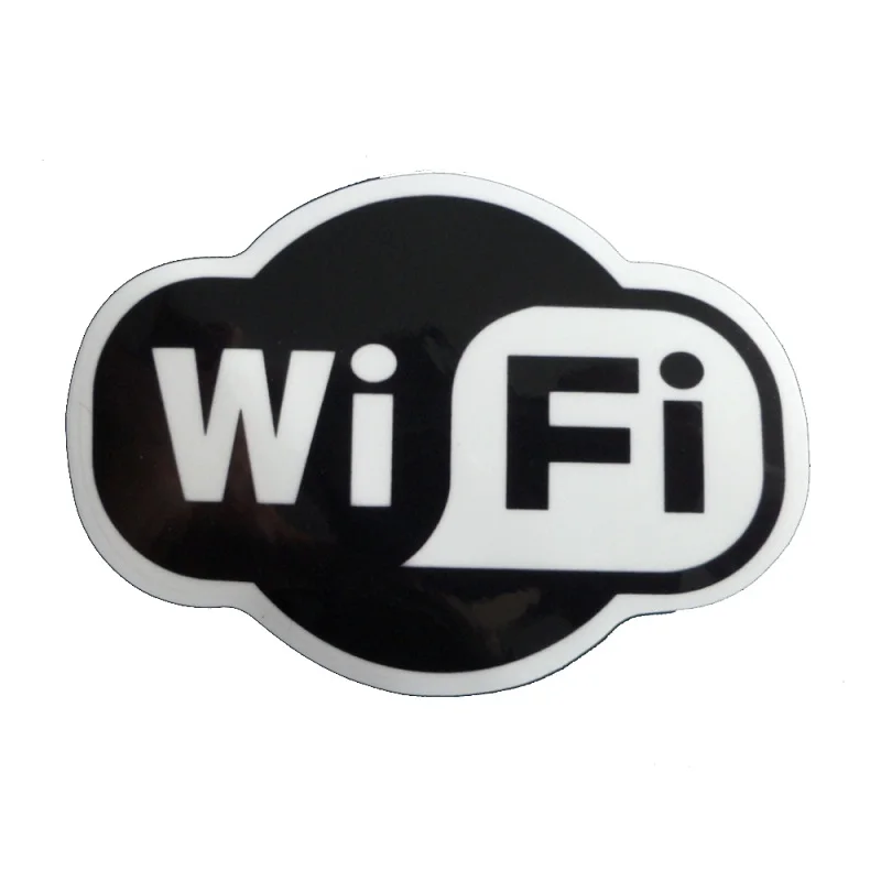 

Drop Shipping New Style Transparency "WIFI" Stickers Waterproof PVC Stickers Car Styling Sticker Decorative Stickers