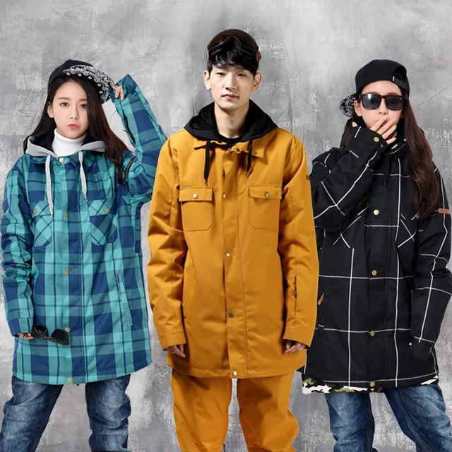 Cheap Top Quality Couples Ski Snowboard Jacket Women Men Waterproof Thermal Winter Lovers Snow Coat Sport Sweetheart Clothes