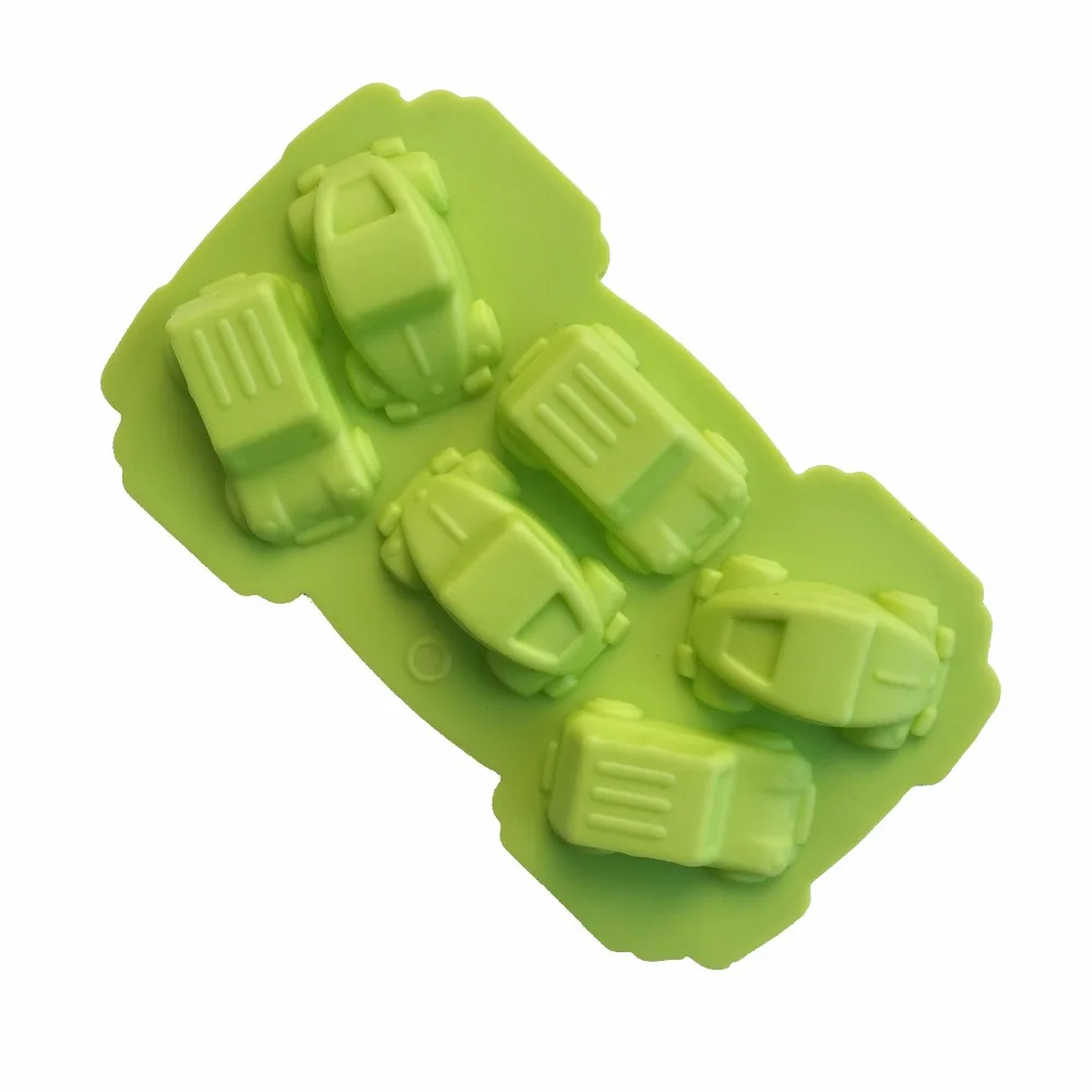 Kitchen DIY Hot Sales 6 Hloe Vintage Car Silicone Mold Fondant Cake