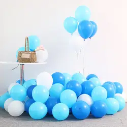 10 шт 12 дюймов белый Macaron гелиевые шары Happy День рождения украшения малыш воздушный шарик для свадьбы Детская душа синий воздушный шар Globos