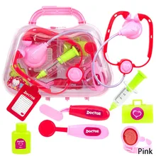 8pcs Set child medical kit doctor font b toys b font for girls kids role play