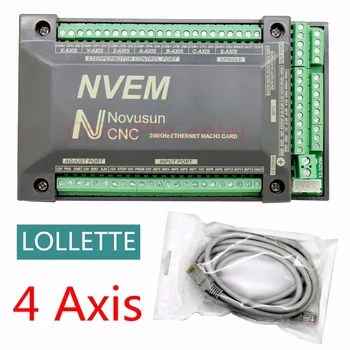 

4 Axis NVEM CNC Controller 200KHZ Ethernet MACH3 Motion Control Card for Stepper Motor