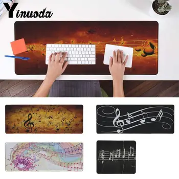 

Yinuoda Cool Music notes flowing Gaming Player desk laptop Rubber Mouse Mat Office Mice Gamer Soft Lockedge gaming Mouse Pad