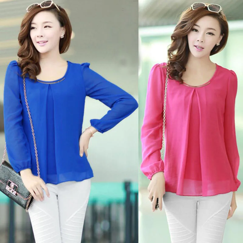 

Maternity T-shirt Summer Chiffon Blouses for Pregnant Clothing Plus Size Loose Casual T-shirt Woman Long Sleeve Tops