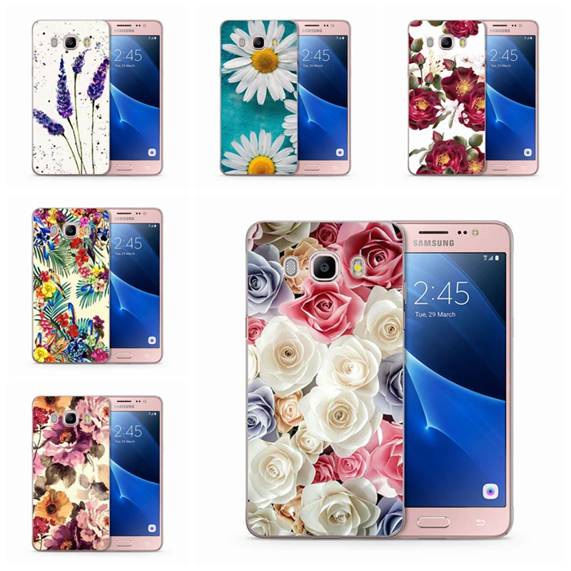 Для Samsung Galaxy J1 J3 J5 J7 J2 prime J120 J320 J330 J530F силиконовый чехол с цветами розовыми пионами