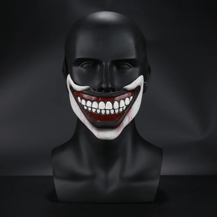 Страшные маски для вечеринки в честь празднования Хеллоуина история Джокер косплей маска унисекс Половина лица латексный головной убор маски Костюм