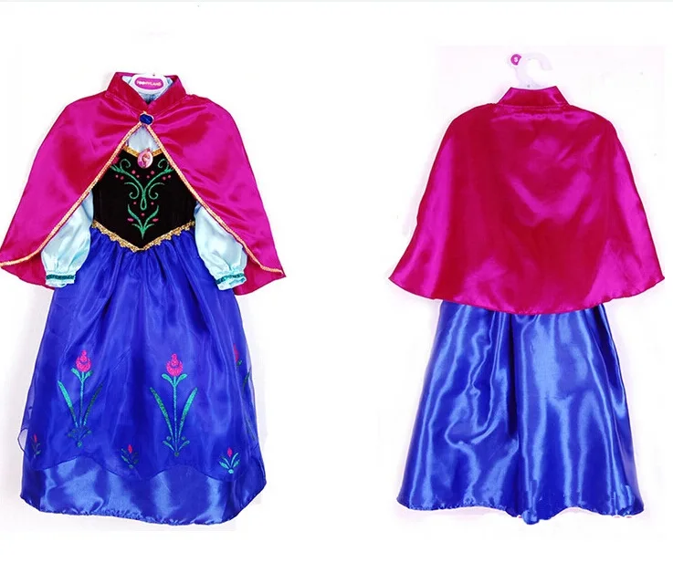 Girl Dress Kids Baby Snow Queen Toddler Girls Anna costume Girls Party Carnival Princess Children Clothes Clothing 11