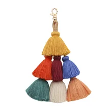 PomPons Key Chain Bag Tassel KeyChains For Women Bag Charms Jewelry KeyRing Jewelry Dropshipping Wholesale drop shipping pet dog key chain pendants key buckle tag key jewelry women keychains welsh corgi chihuahua bag charms keyring