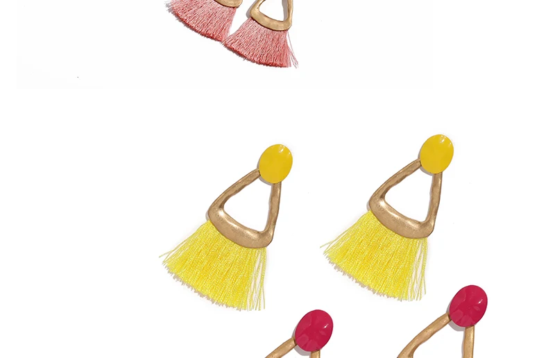 AYAYOO 7 Colors Gold Fashion Woman Earrings Vintage Tassel Dangle Fringe Earrings Long Ethnic Boho Brincos Wedding Earring (2)