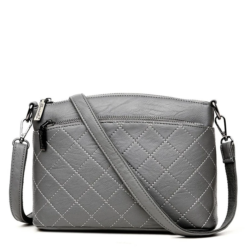 

Kavard Women Messenger Bags Sac a Main Plaid Shoulder Bags Women Crossbody Bag Ladies High Quality Sheepskin Leather Handbags