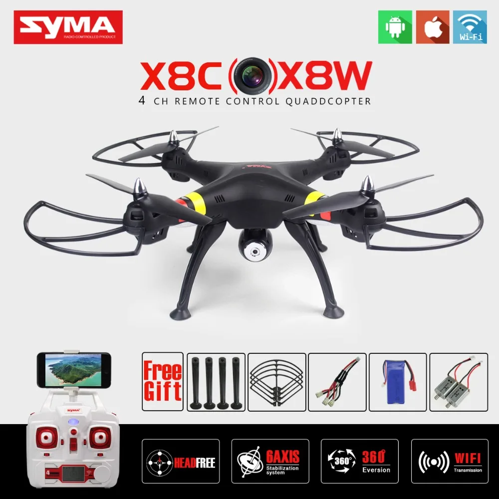 Buy Cheap SYMA X8W WIFI FPV RC Quadcopter Professional 2.4G 6-AxisSyma X8C RC Drone With 2MP Camera HD RC Helicopter with VS Syma X8HG