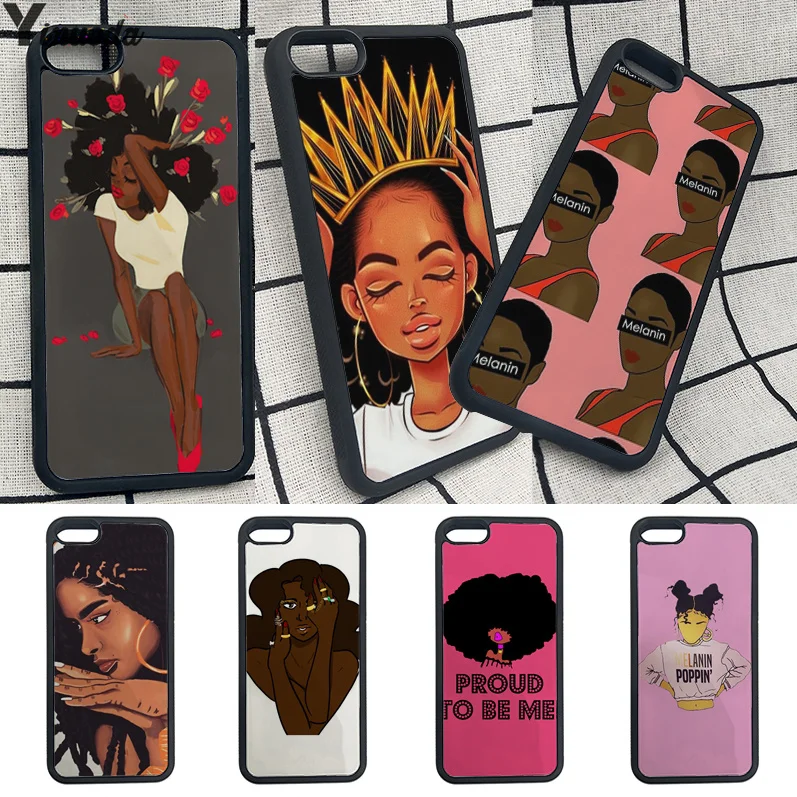 

Yinuoda African image woman phone phone case For iphone 7 plus phone case For iphone X 8 8plus 7 6plus 6s 5S SE