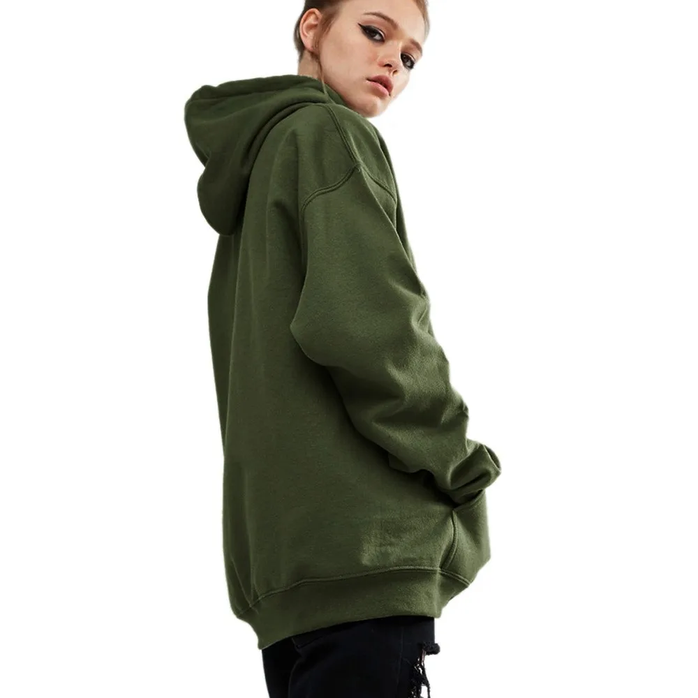 Женская толстовка с капюшоном и карманами длинным рукавом|woman long sleeve hoody|hoodies womenhood