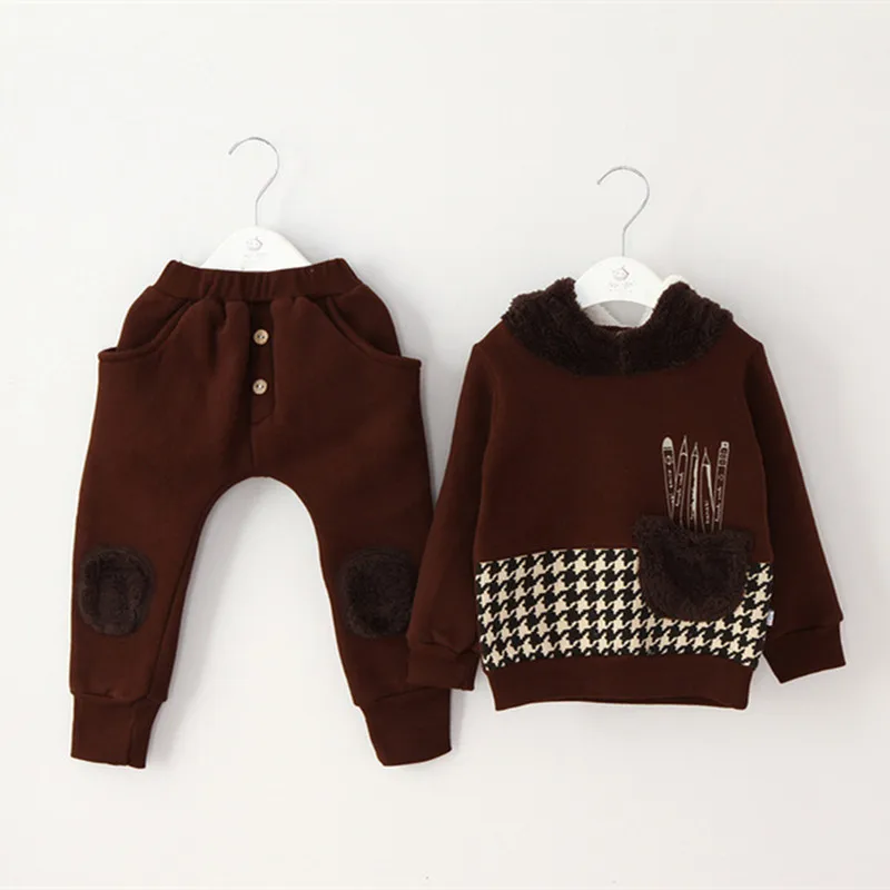 Anlencool/Новая акция; roupas infantil Meninas; ; зимняя высококачественная одежда для малышей; костюм для новорожденных; одежда из двух предметов