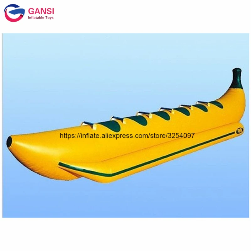 6 Seats Adults Popular Banana Boat With Free Pump,China Fly Fish Towable Banana Boat For Water Sports dropstitch material inflatable toboggan summer towable inflatable winter sled water sled for kids and adults