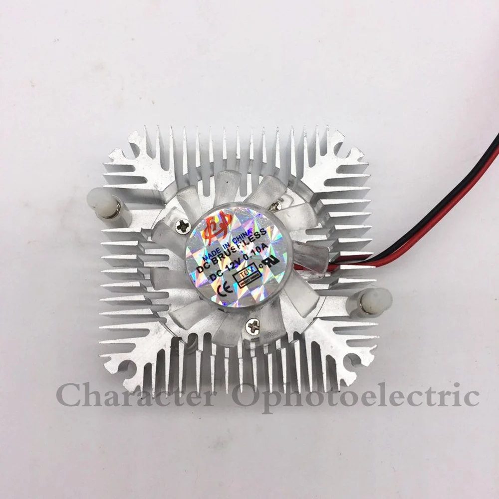 Aluminum Heatsink with fan for 5W/10W High Power LED light Cooling Cooler DC12V dc12v 2835 smd rgb led strip light with 3keys remote controller 1m 2m 3m 4m 5m tira stripe tape ribbon lamp led mirror light