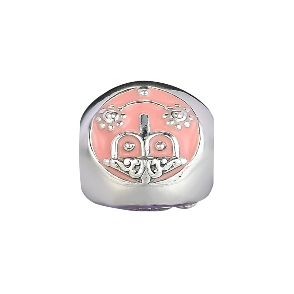 

CKK Authentic Sterling Silver Charms Fits Original Bracelet It's a small world Beads 925 Silver Jewelry for Women