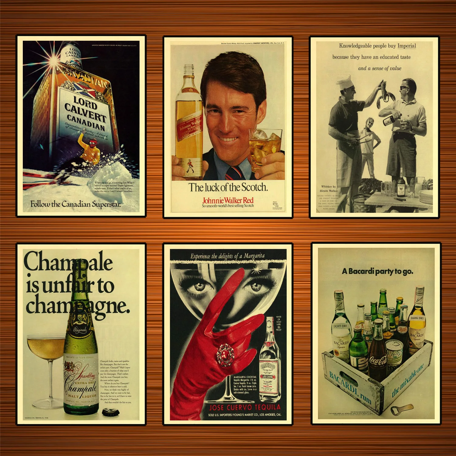 

Vintage Alcohol Wine Beer Poster Sparkling Champale Malt Liquor Classic Canvas Paintings Wall Posters Stickers Home Decor Gift