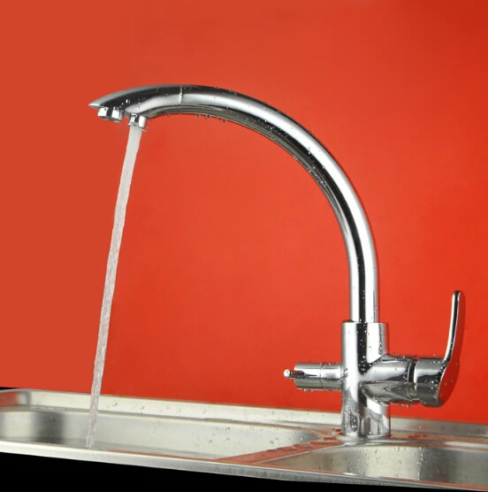 

2015 Double function kitchen faucet 3 way kitchen faucet sink mixer water kitchen dinking faucet three way sink mixer tap