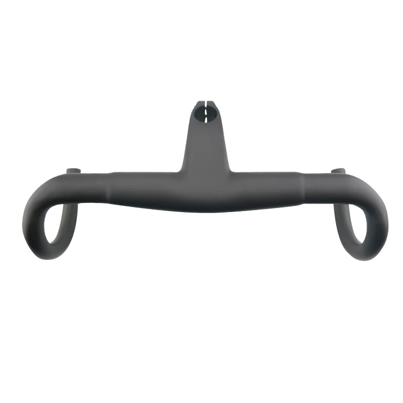 NO LOGO Bicycle Carbon Road HandlebarBent bar 400420440mm Carbon Integrated Handlebar Matte Black Bike Handlebars (5)