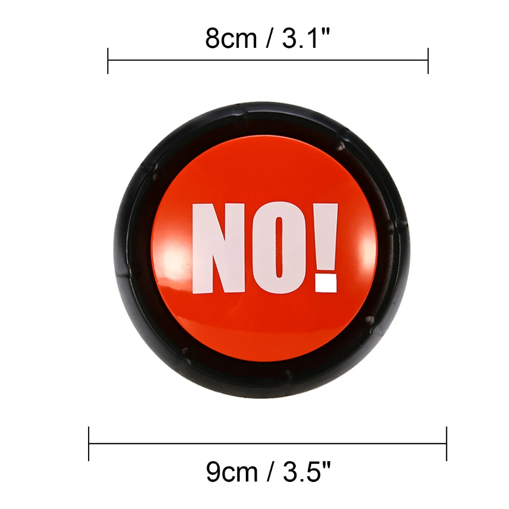 Electronic Round Toy Squeeze Box Sound Button Show Yes / No Sound Toys Party Tools Supplies Sounding Toys Holiday Decorations
