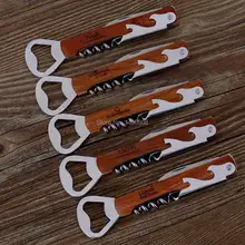 Двухсторонняя Выгравированная открывалка для бутылок и штопор для вина, заказное вино/открывалка для пива, день отцов, холостяк, жениха, Анн