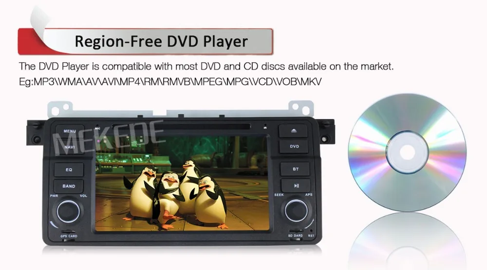 Excellent MEKEDE European warehouse 1 Din HD Car DVD Player for BMW E46 M3 318 320 With GPS BT Radio RDS USB Steering wheel Canbus 30 Excellent MEKEDE European warehouse 1 Din HD Car DVD Player for BMW E46 M3 318 320 With GPS BT Radio RDS USB Steering wheel Canbus 30