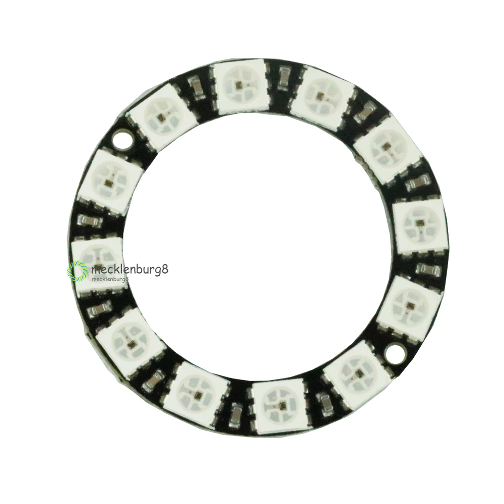 

Color LED Ring 12 Bit WS2812 5050 RGB LED Module Shaper IC for Arduino
