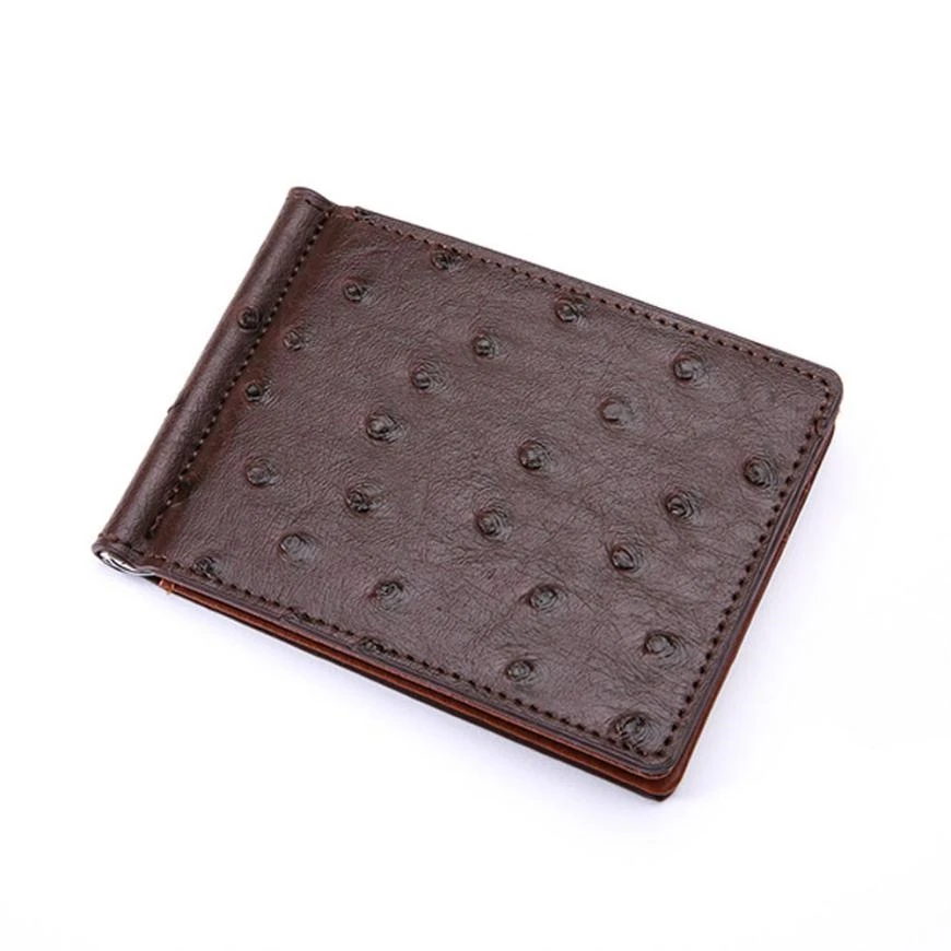 Men Business Spiral Pattern Leather Wallet ID Credit Card Holder Fashion Charming Mens Wallets ...