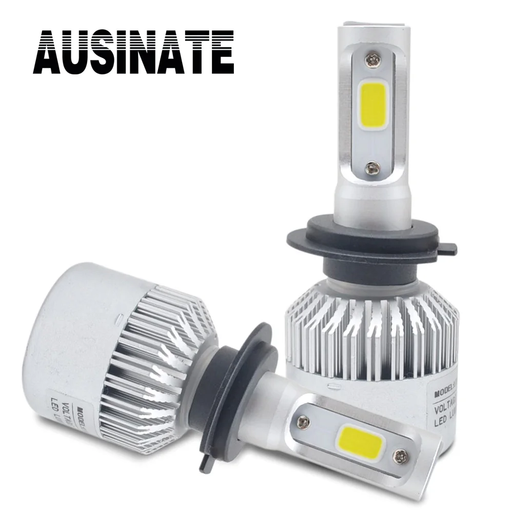 

2Pcs Led H7 Super bright Car accessories LED Car light Auto fog light 72W 8000LM 6500K white light bulbs for cars