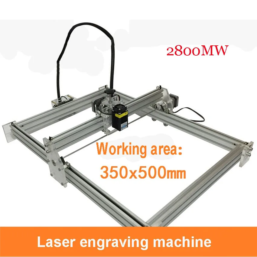 

1PC 2800mw laser machines, large format 35cm * 50cm Wate laser engraving machine, DIY mini laser engraving machine