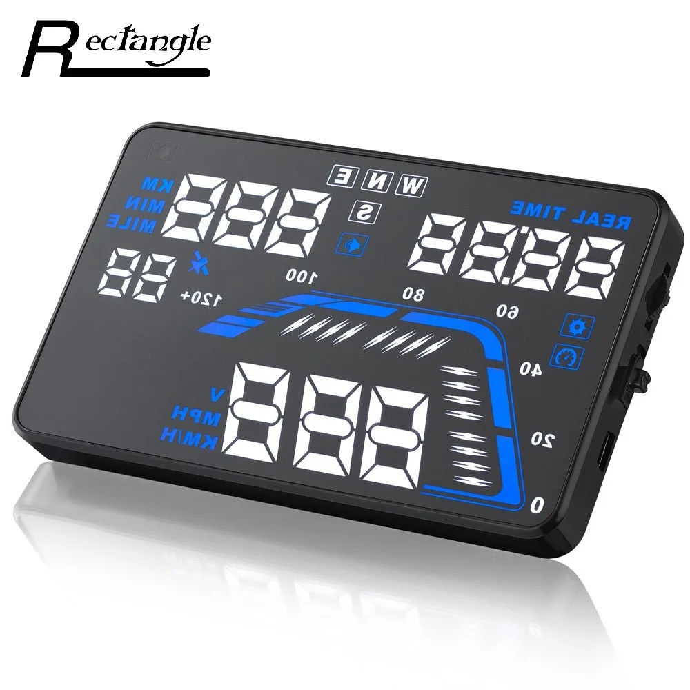 Hd Car Head Up Display W1 Hud Windshield Projector Gps System For All Cars Speedometer Auto Electronics Accessories Speed Km/h - Head-up Display