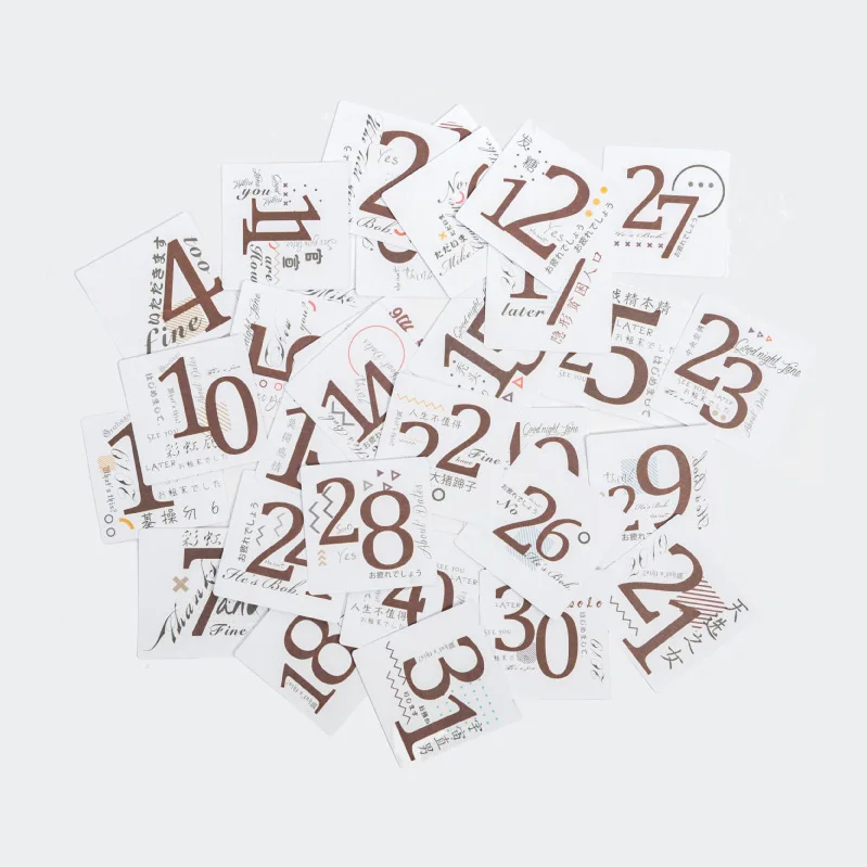 

31 sheets daily\week\month plan decoration stationery sticker diy ablum diary scrapbooking label sticker stationery