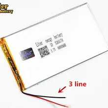 3 линии планшетный ПК 3285170 3,7 в 6000 мАч(полимерный литий-ионный аккумулятор) литий-ионный аккумулятор для планшетных ПК 7 дюймов 8 дюймов 9 дюймов