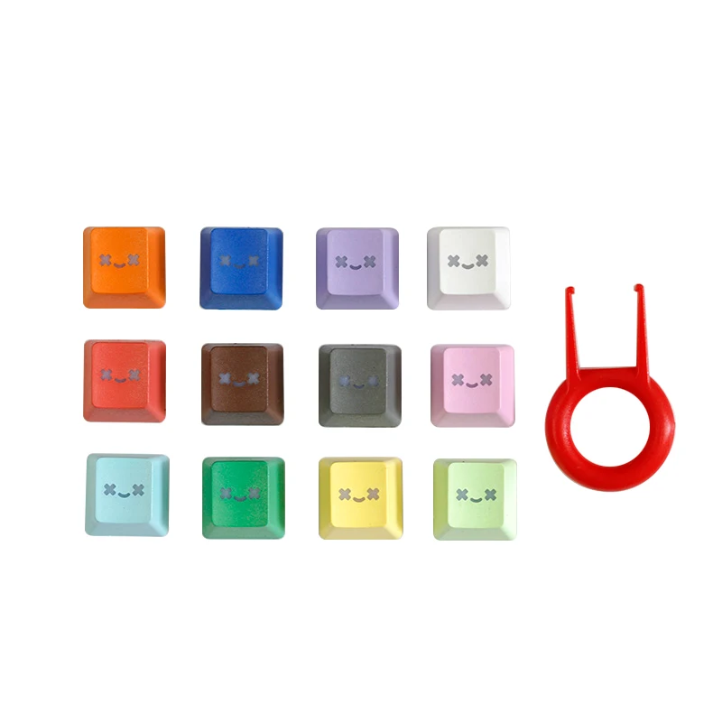 

12 Keycap backlit PBT keycapSmiling Angel R4 Highly Double Shot Backlit Cherry MX switch Personality Function Keycap