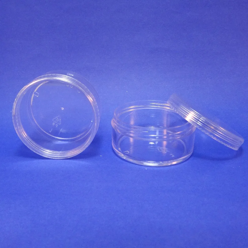 5 PCS Clear Cosmetic Container Plastic Makeup Packaging 50 gr Storage