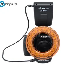 Mcoplus MP-MRF18 супер яркий светодиодный Macro Ring Вспышка для Nikon D7100 D7000 D800 D750 D600 D5300 D5200 D5100 D3300 d3100