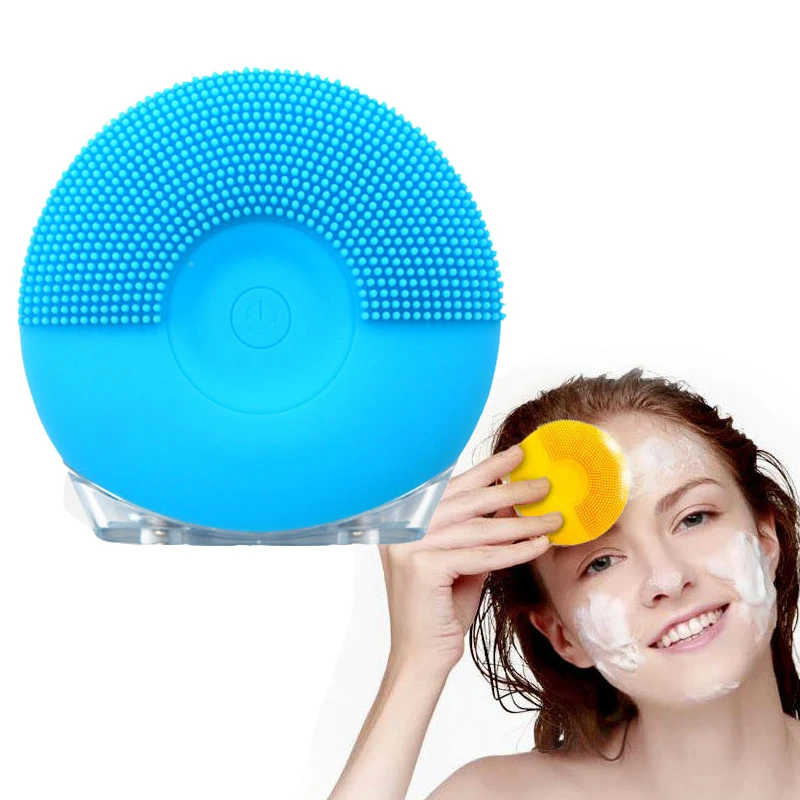 Ultrasonic Electric Facial Cleansing Brush Skin Remove Blackhead Pore