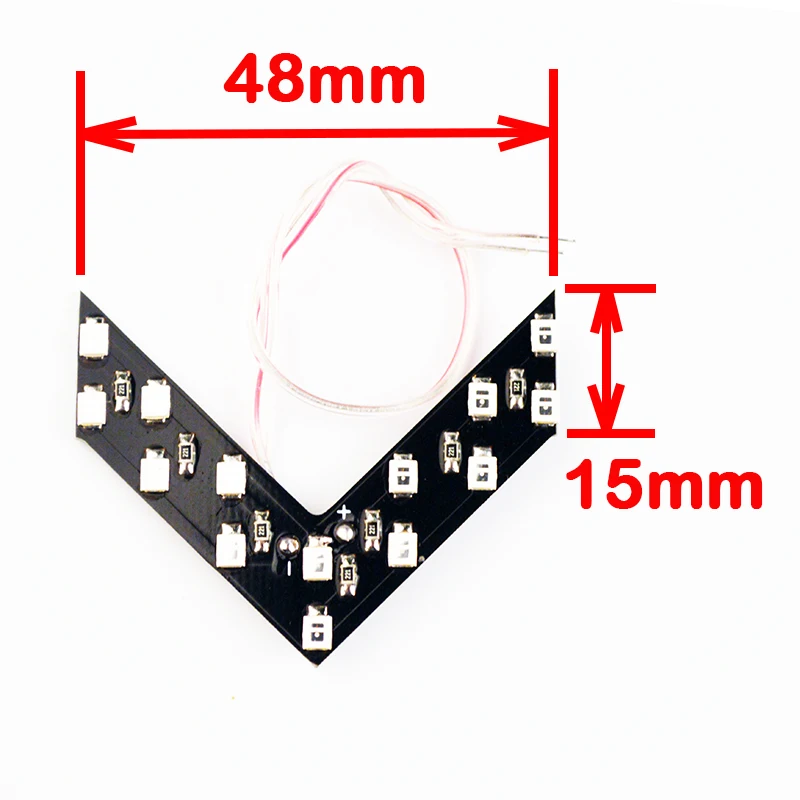 1 шт. автомобильный Стайлинг 14 SMD светодиодный панель со стрелкой желтый зеленый красный синий для автомобиля зеркало заднего вида Индикатор сигнал поворота светильник для парковки