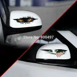 20 X Новые Дизайн творческий автомобиль укладки Cat выглядывает глаз наклейка украшения Интимные аксессуары для Тесла Volkswagen Renault Opel лада