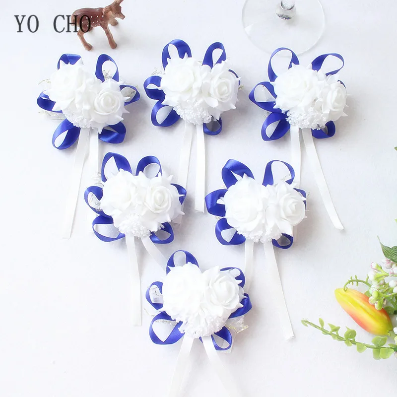 wrist corsage bracelet band bridesmaids flowers (69)