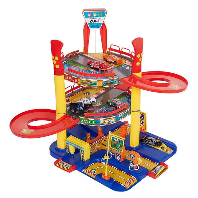 Parking Toy Station Car Garage Playset Boy Toysin Diecasts & Toy