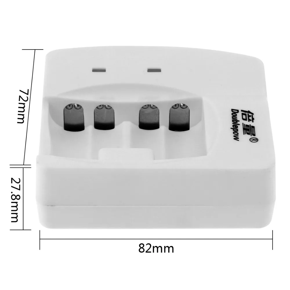 Doulepow 4 независимых канала Быстрое интеллектуальное зарядное устройство для 3V CR2/CR123A Аккумуляторная батарея со светодиодный индикатор