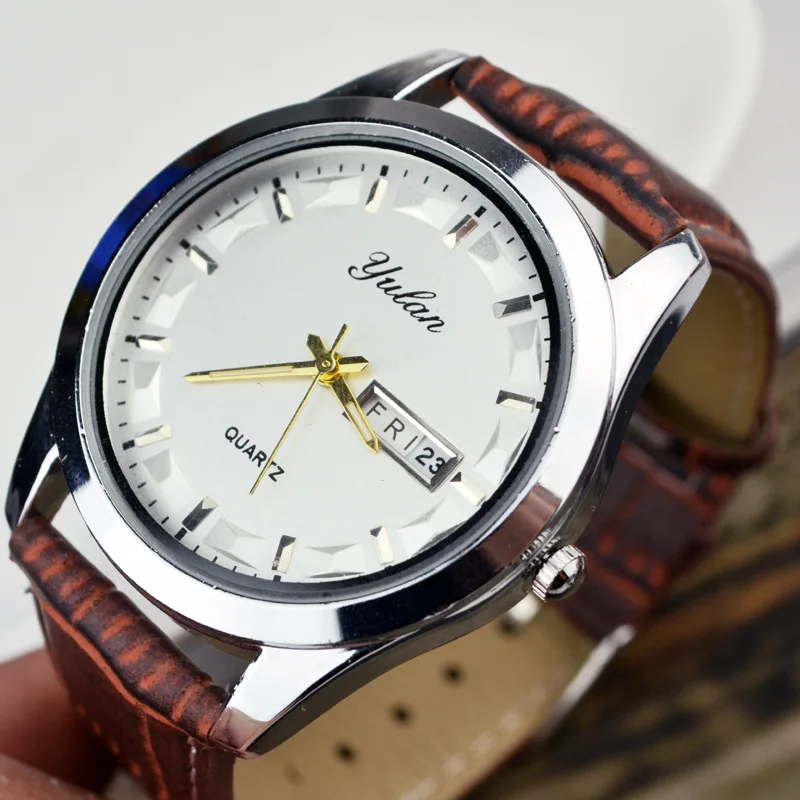 watch band 20mm Double calendar quartz movement Ladies Watch men Couple watches clock Watchband 16mm 20mm
