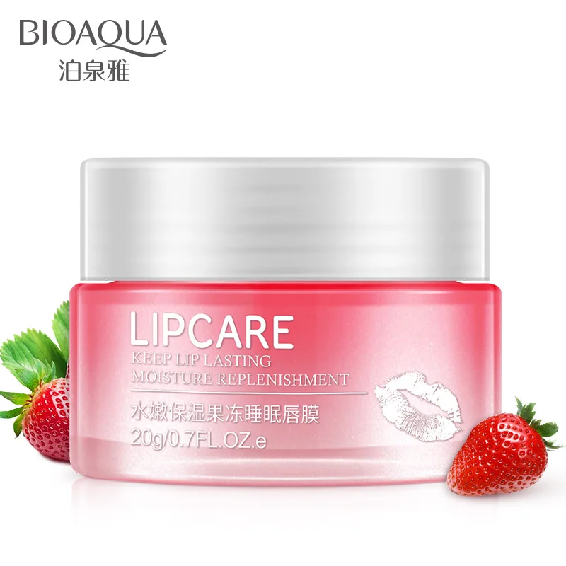 BIOAQUA маска для губ, стойкая, увлажняющая, восстанавливающая Lipcare, желе, отшелушивающая, глубокое увлажнение, Спящая, антивозрастной уход за кожей, 20 г - Цвет: Многоцветный